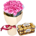 Birthday Chocolate with Flower Delivery Tokyo