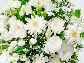 Funeral Flower Japan – Mums Arrangement