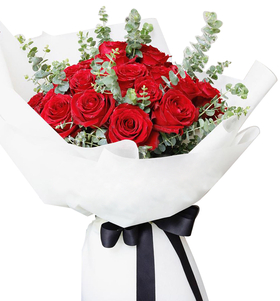 Cheap Flower Delivery Japan - 12 Red Roses Bouquet