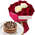 Florist Tokyo – 10 Red & 2 White Roses with Belgium Chocolate Cake