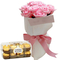 Florist Tokyo | Pink Roses with 16 Ferrero Rocher