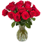 Flower Delivery Japan Tokyo | 12 Red Roses in Vase