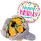 Florist Tokyo | 12 Yellow Roses & Mini Mylar Balloon