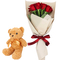 Gift Delivery Tokyo - 12 Red Roses with Teddy Bear
