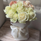 Tokyo Flower Shop | 12 White & Pink Roses Bouquet